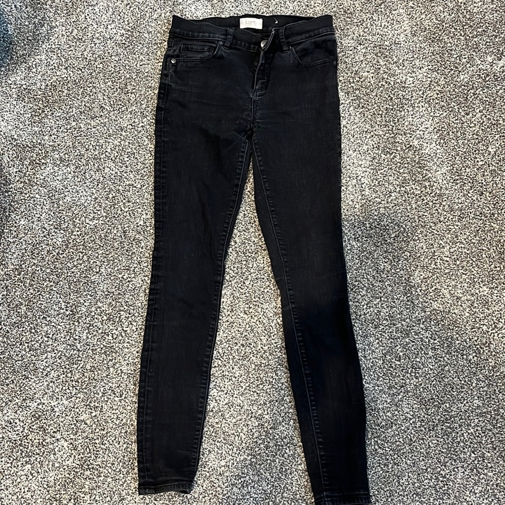 Black Skinny Jeans- Loft Size 0
